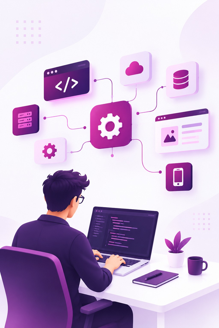 Custom technical solutions illustration