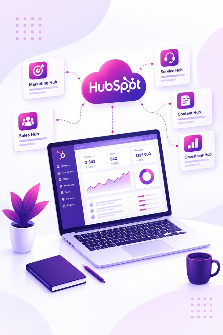 HubSpot solutions illustration